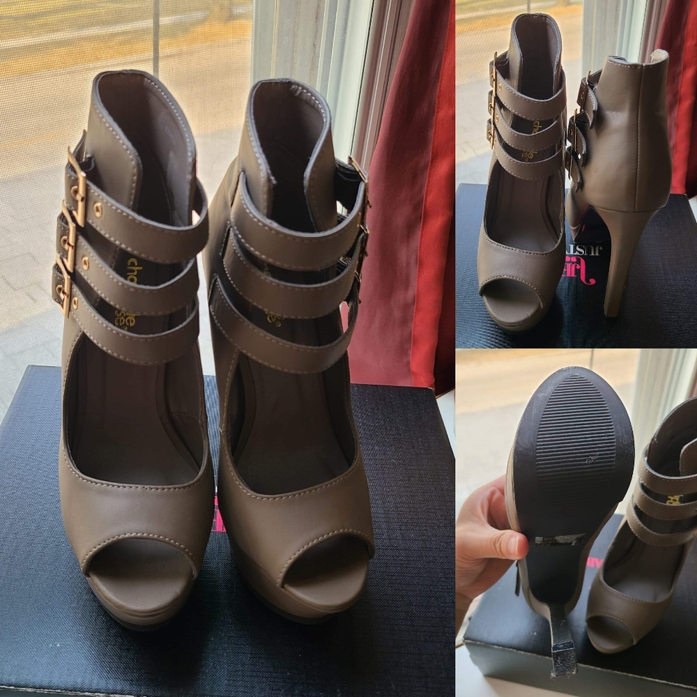 Mud Gray Open toe